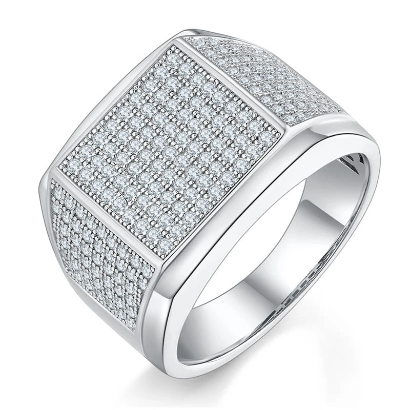 Hiphop Man Moissanite Diamond Ring